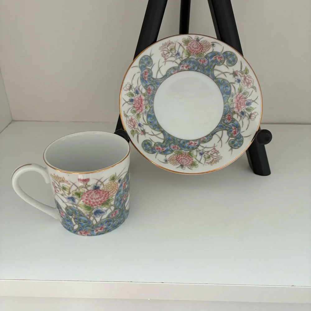 NWT Vintage Laudel for Macy’s Porcelain Made in Japan Demitasse Tea Cup/Saucer